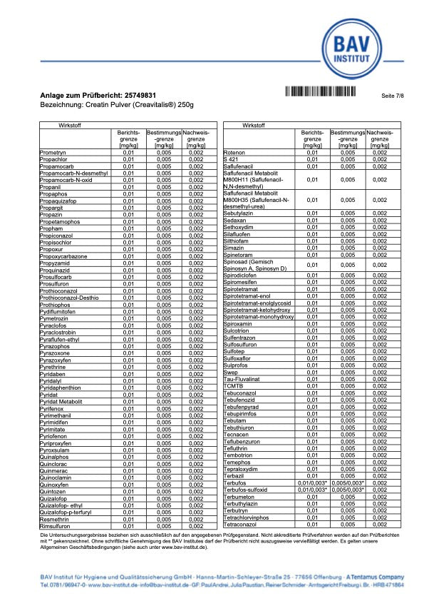 Creatin Creavitalis 250g
