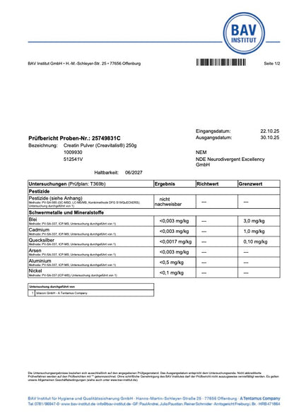 Creatin Creavitalis 250g