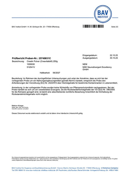 Creatin Creavitalis 250g