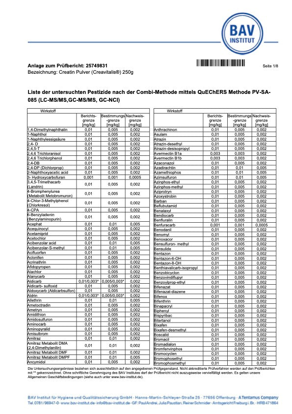 Creatin Creavitalis 250g